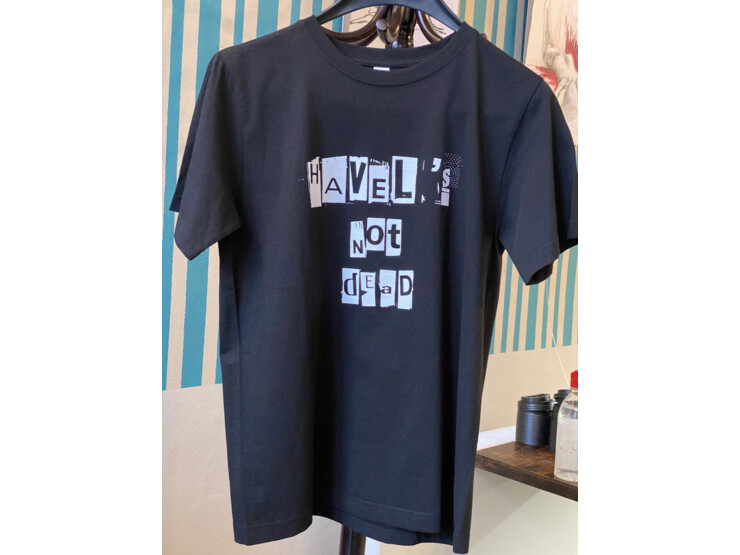 Pánské tričko Havel's not dead černé s bílým potiskem